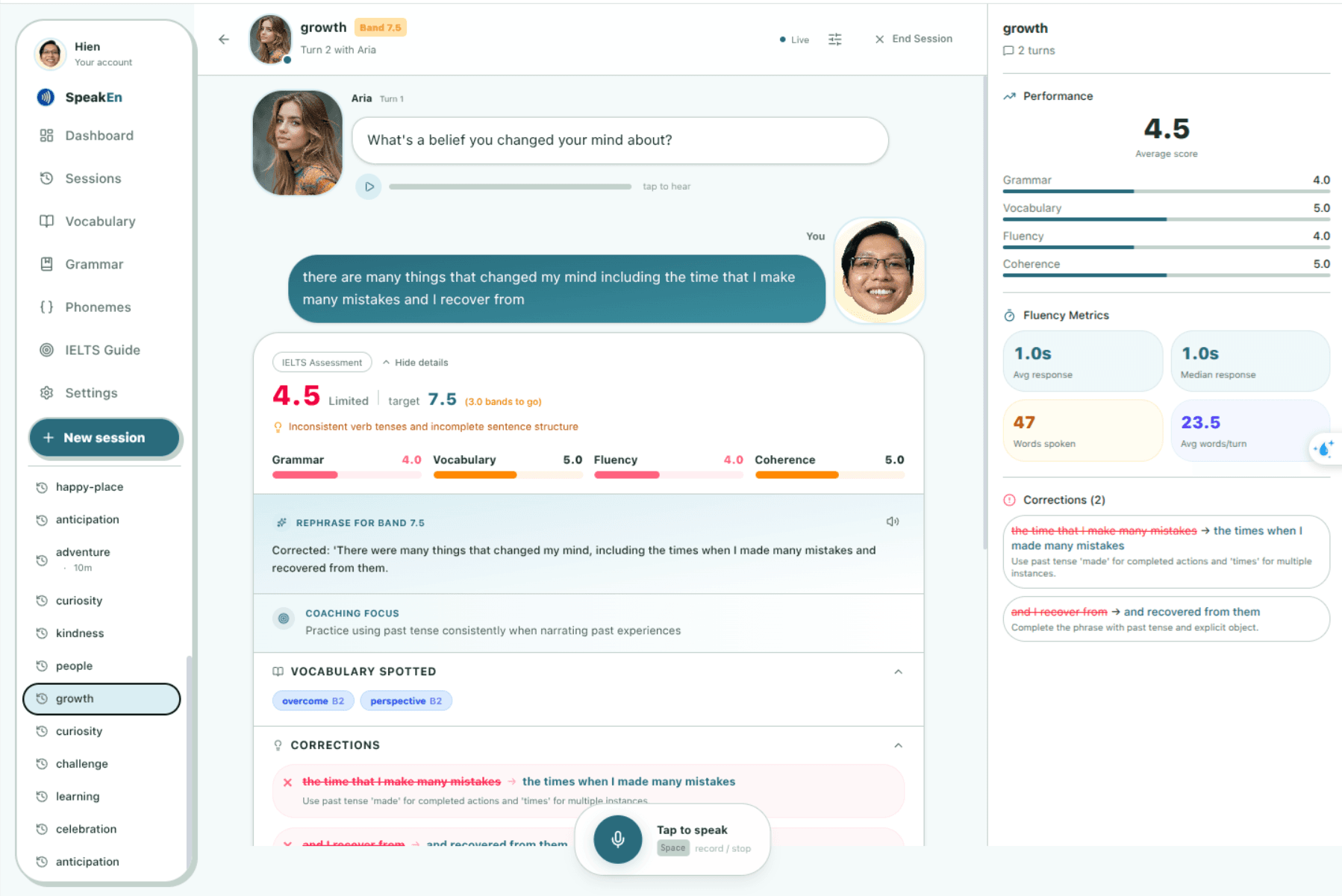 SpeakEn, screenshot 4