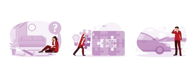 A diagram showing the steps of problem-first product development